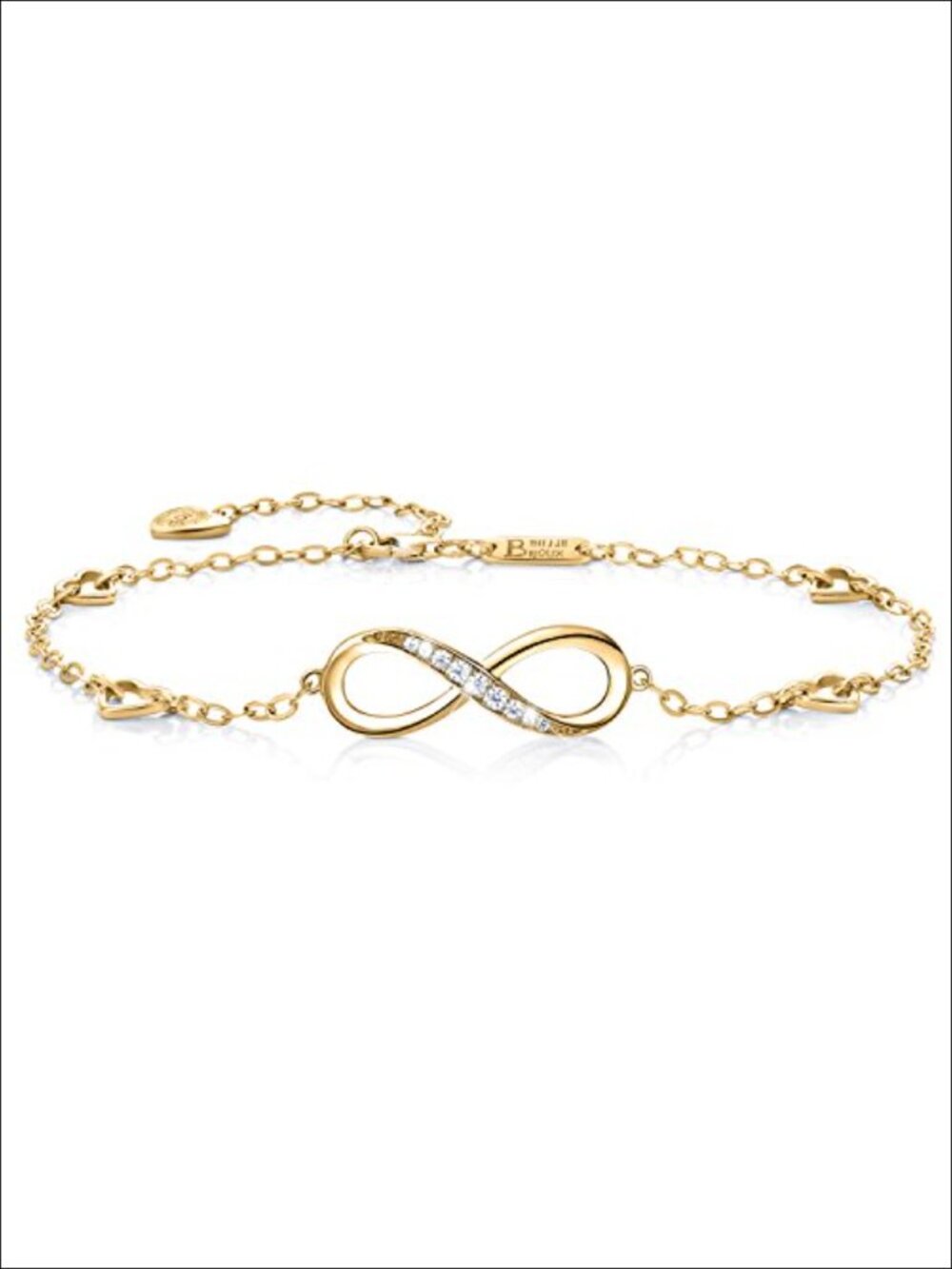 925 Sterling Silver Infinity Anklet Bracelet Adjustable Endless Love Symbol
